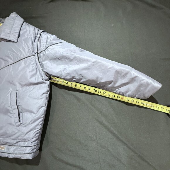 Camel Goose Down Jacket VINTAGE XL Gray Very Heavy 70s/80s - Picture 8 of 9